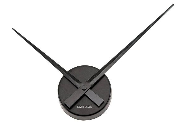 Karlsson-Mini-reloj-de-pared-negro